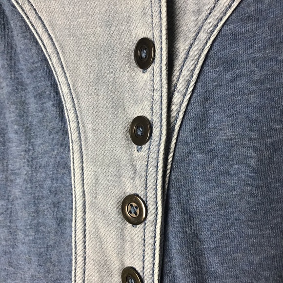 Free People Seeking Heart Ocean blue sweatshirt mini dress - Picture 7 of 15